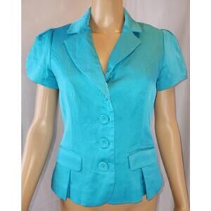 Le Chateau | Blazer | Teal | Button up |Women's